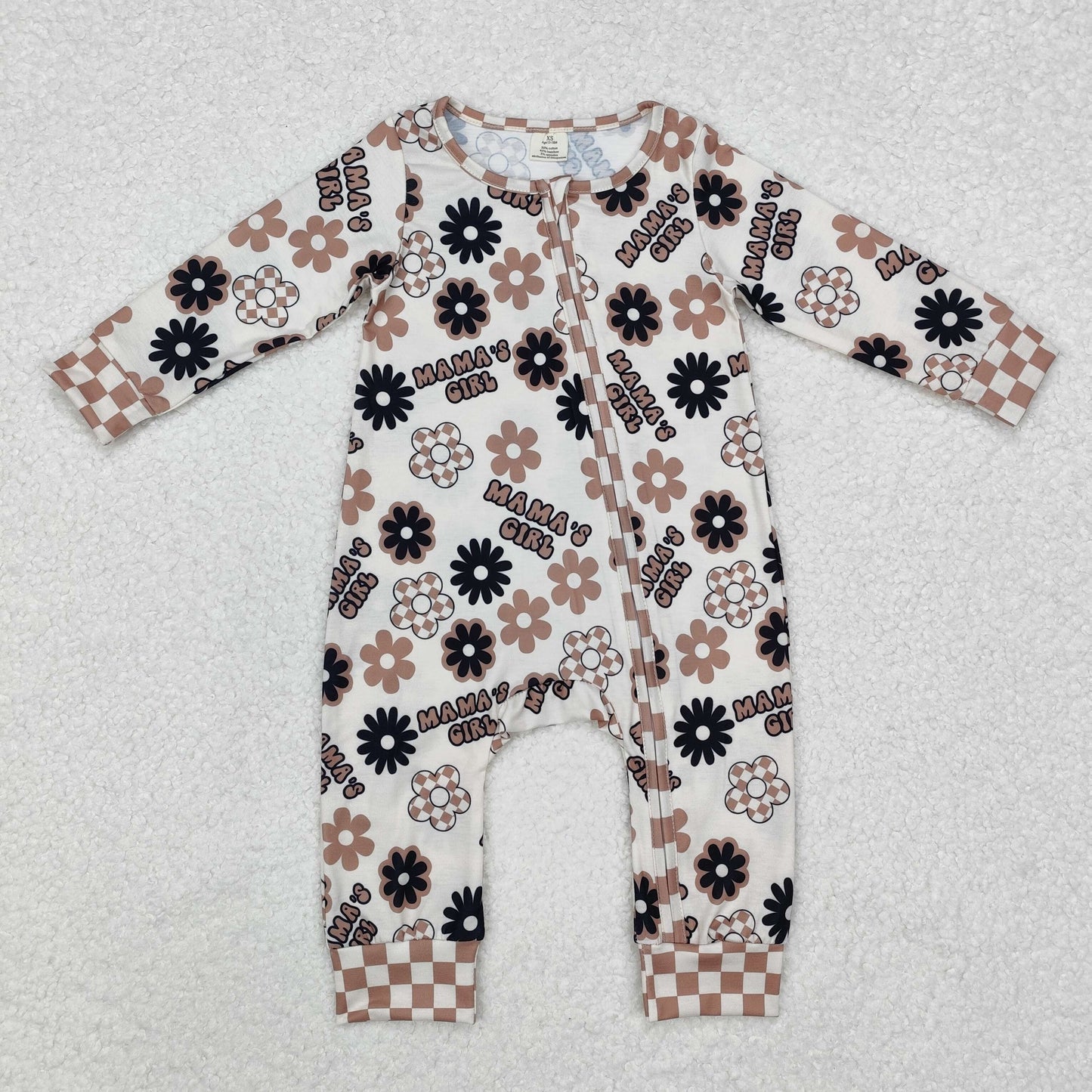 mama's girl boho zip sleeper baby clothes