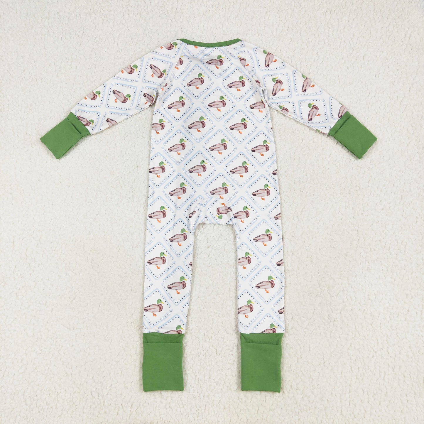 western duck print zip sleeper