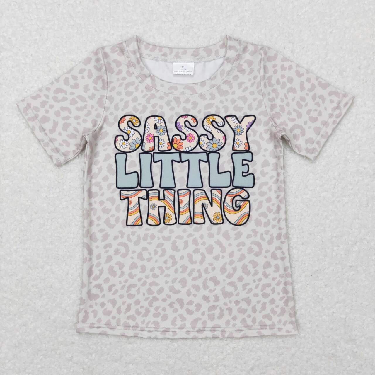 sassy little thing leopard t-shirt