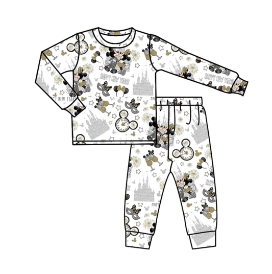 Split-CLOSE 114th Nov ahappy new year kids pajamas