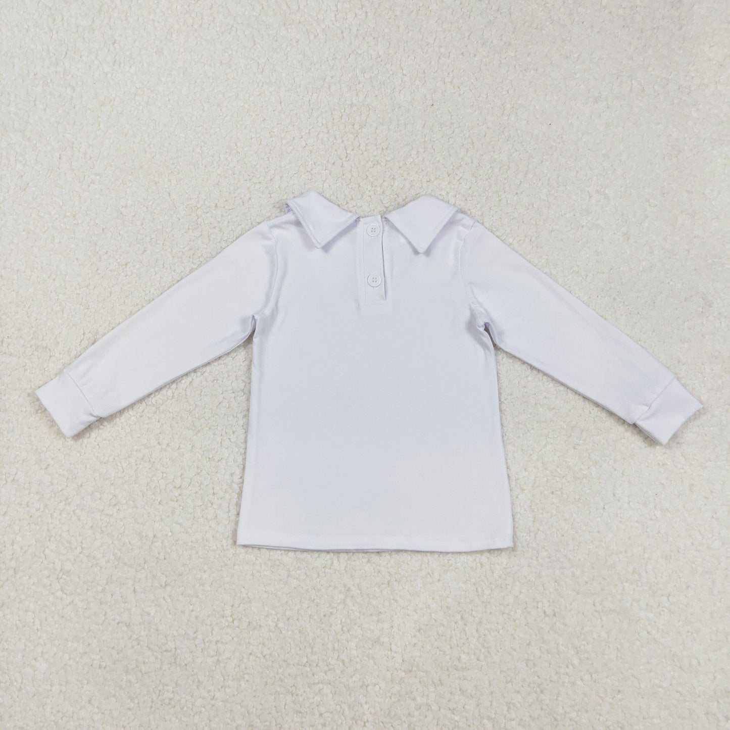 baby boy cotton white collared shirt