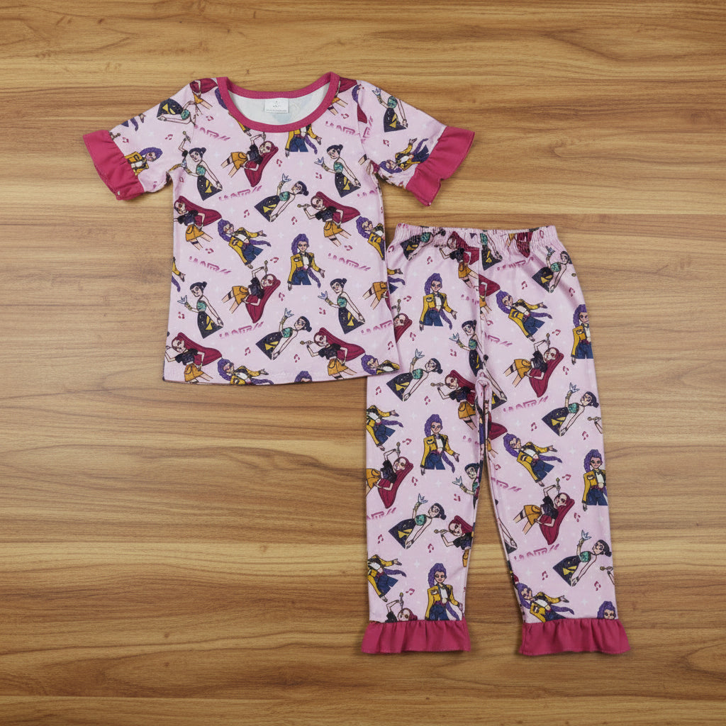short sleeve kpop pajama set