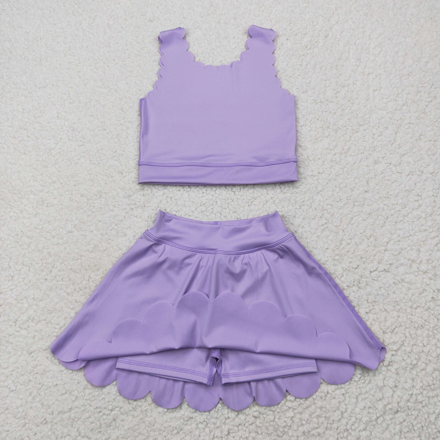 solid purple athletic skort dress