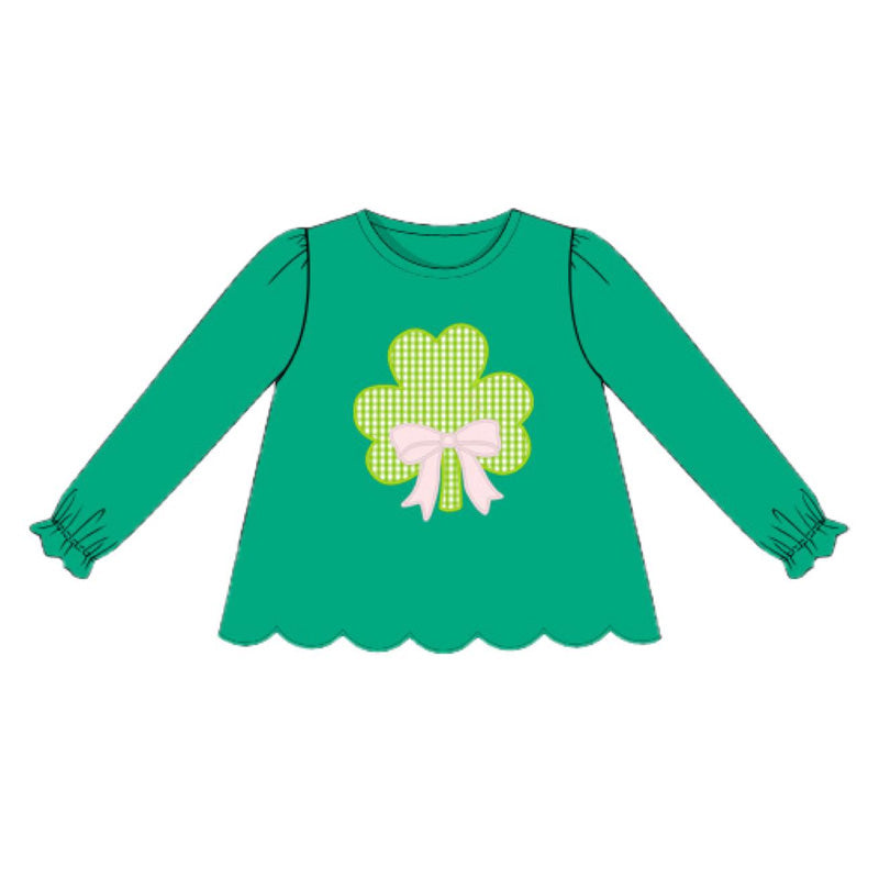 Pre order st patty dog pullover shirt girl
