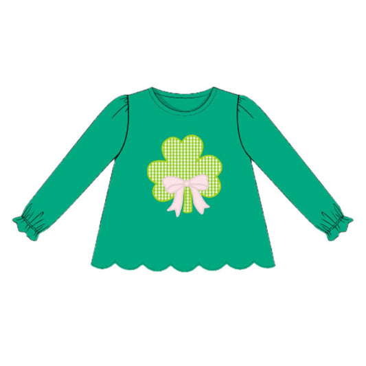 Pre order st patty dog pullover shirt girl