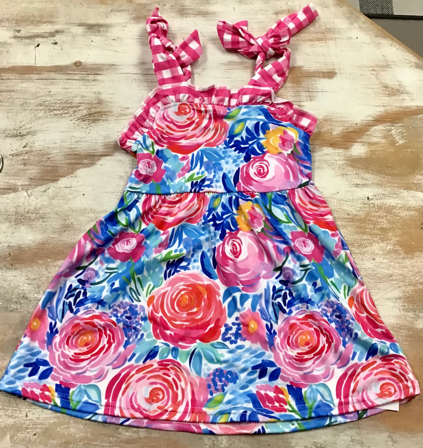 rose flower strap dress girl summer dresses