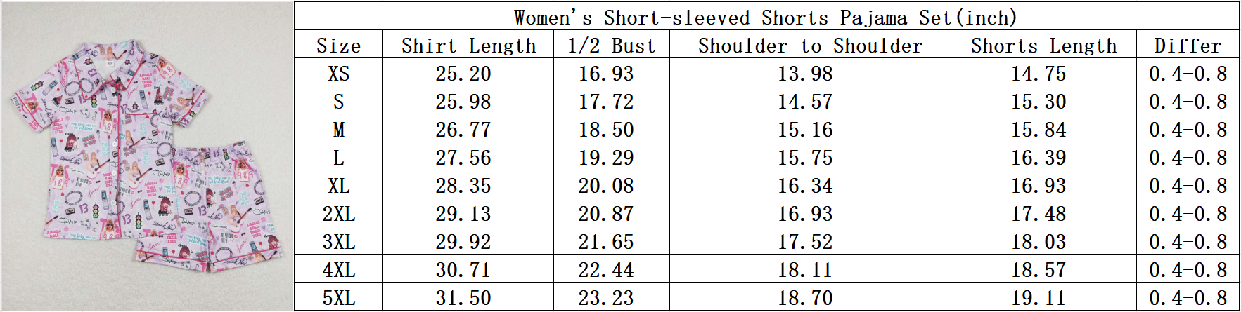 adult pajamas 1989 singer women summer pajamas set