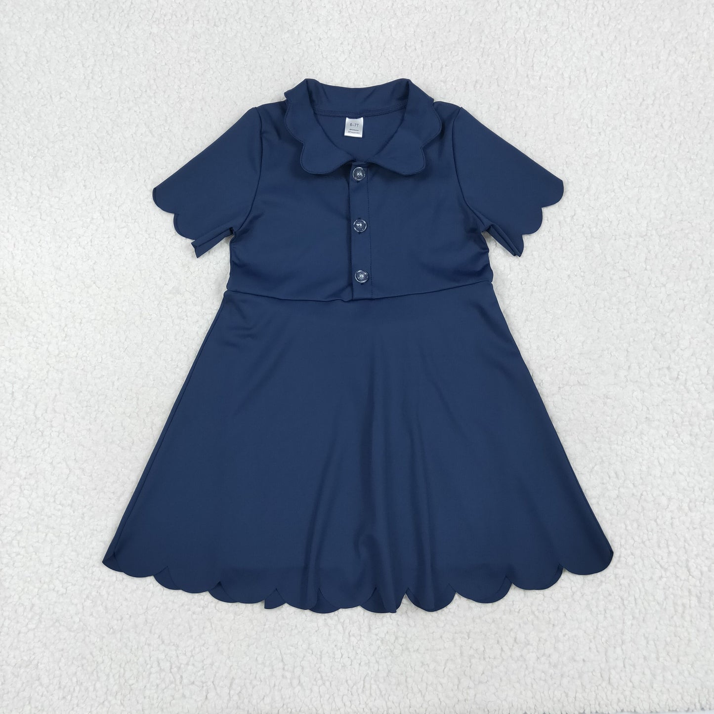 solid navy blue athletic yoga dress