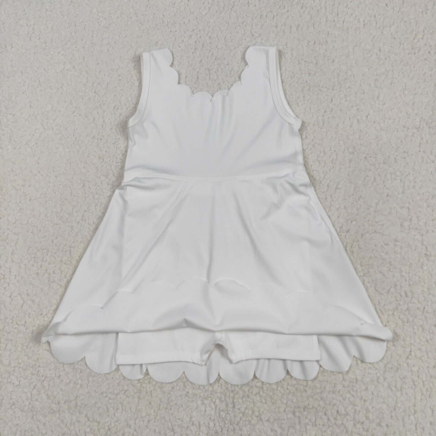 solid white athletic skort dress