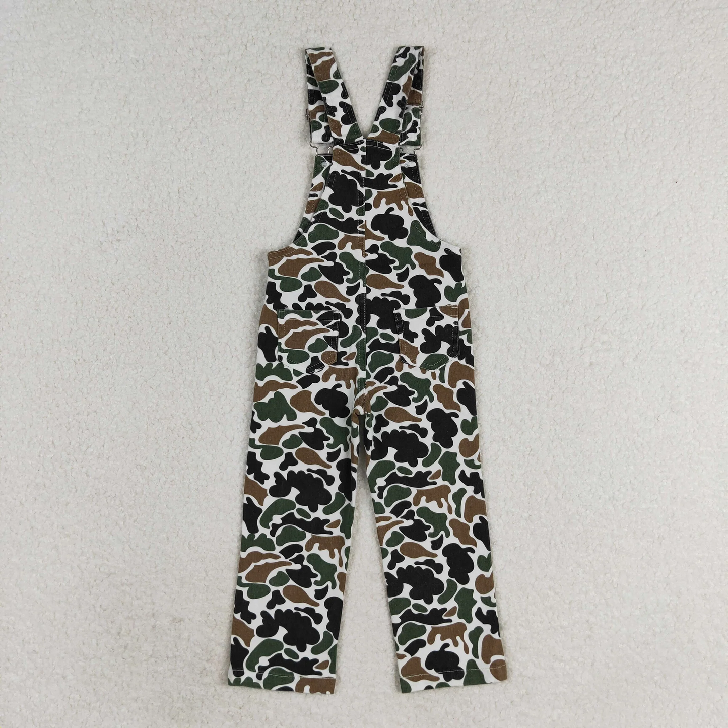 P0535 USA Warehouse Camo Denim Jumpsuit