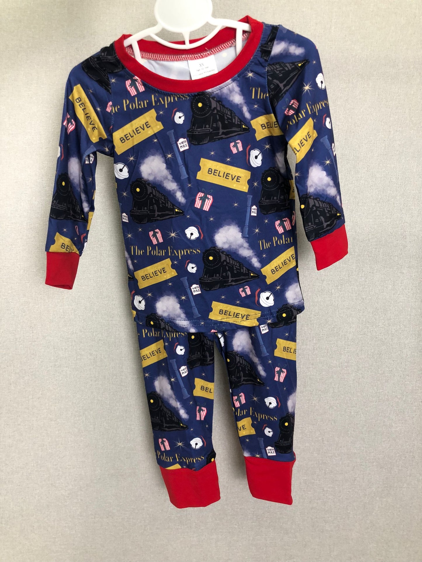 Christmas polar express boy pajama