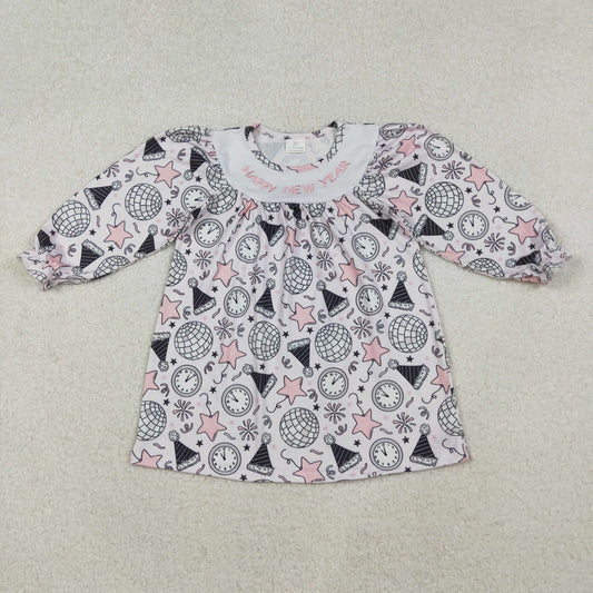 new year's groovy disco embroidery girl dress