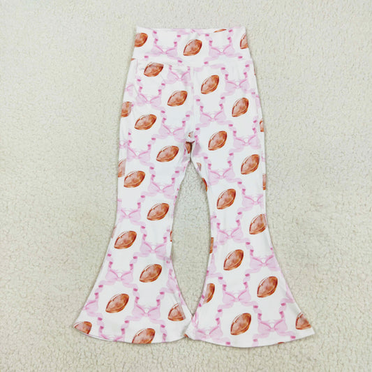 pink bow football athletic belle pants