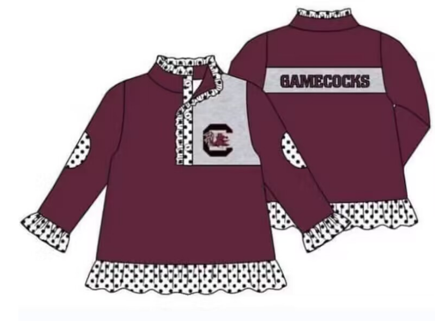 Split-CLOSE 5th Oct gamecocks team pullover girl