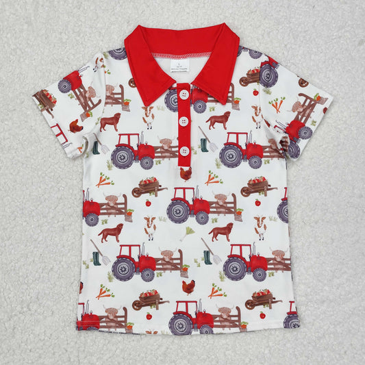 on farm boys polo t shirt