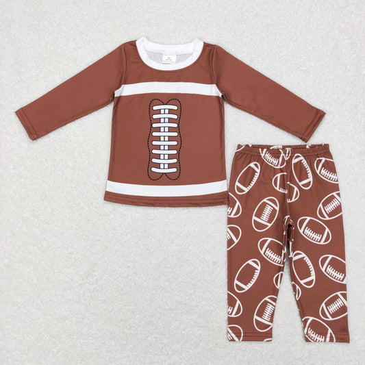 2pcs boy football pajama set kids clothing