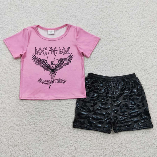 Rock N Roll World Tour Girl Shorts Set