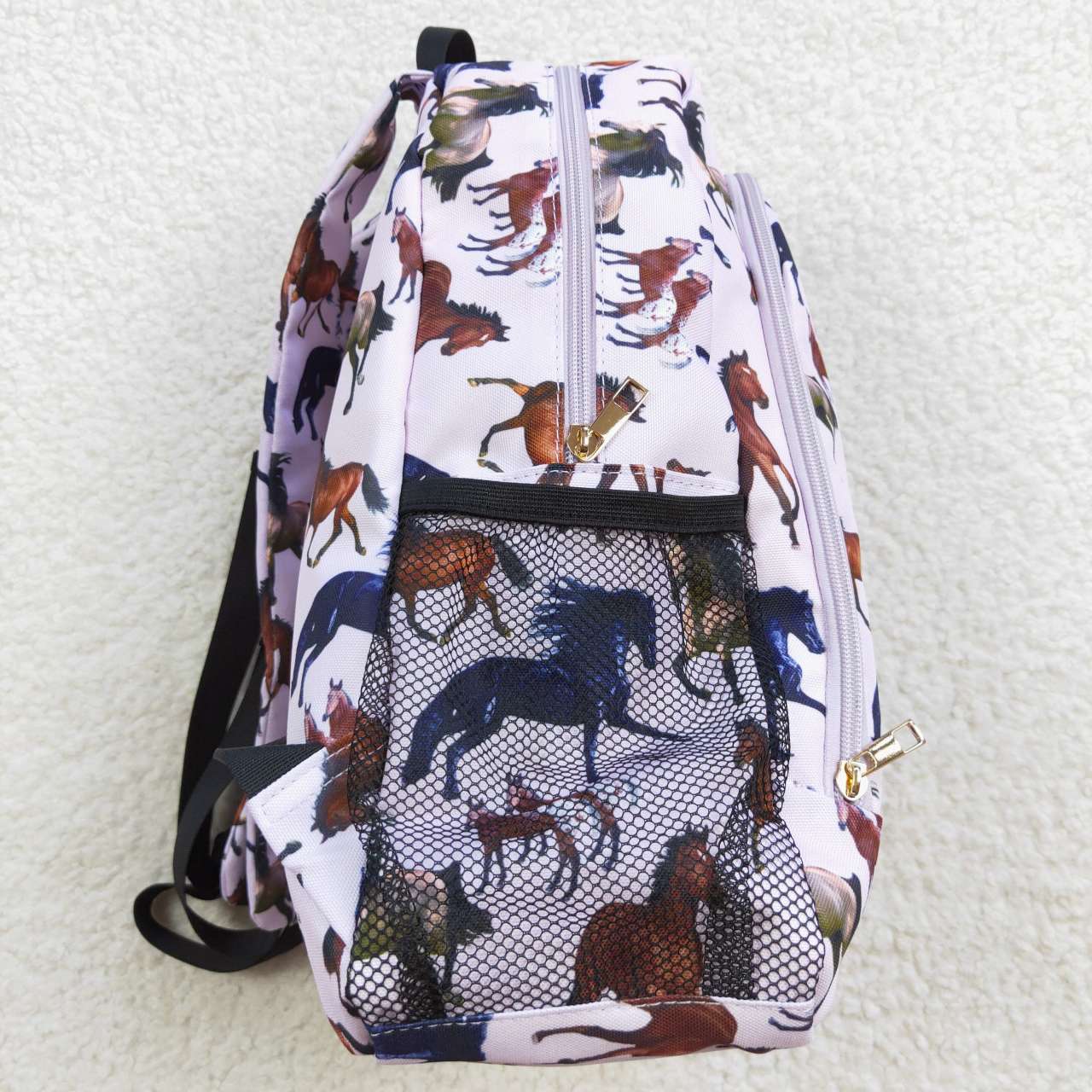 Horse print backpack kids bag