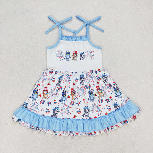 happy 4th blue suspender blu*y dress