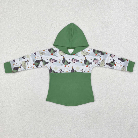 duck print unisex kids hoodie top