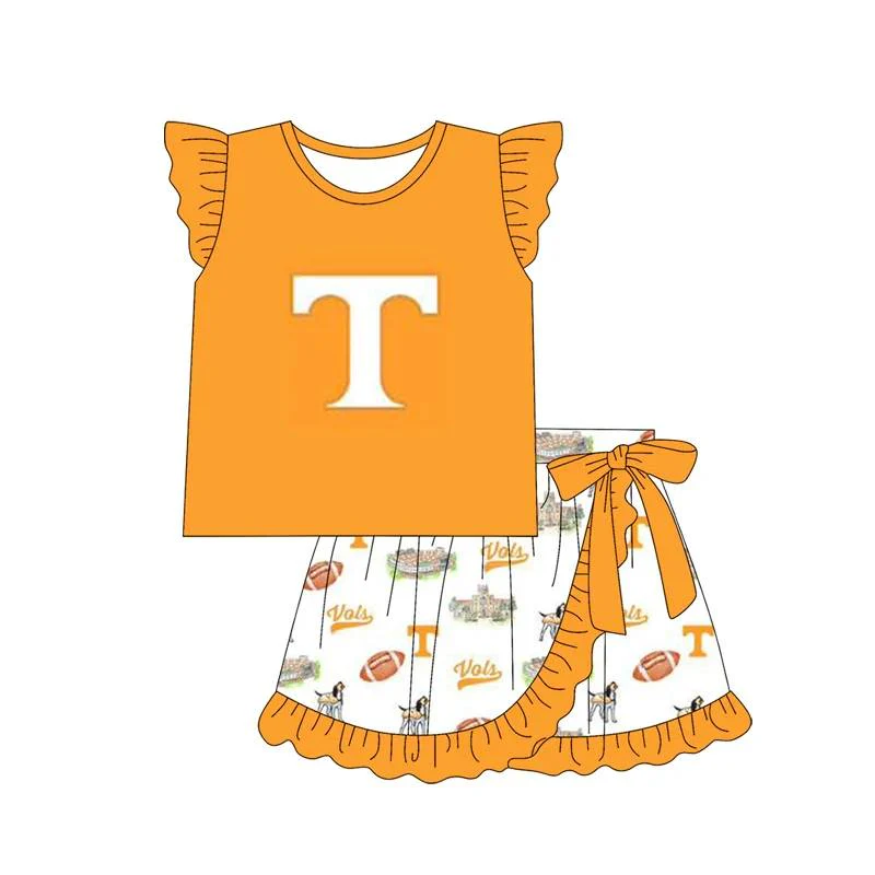 TAT 6-8 weeks MOQ 8 girls team skirt set