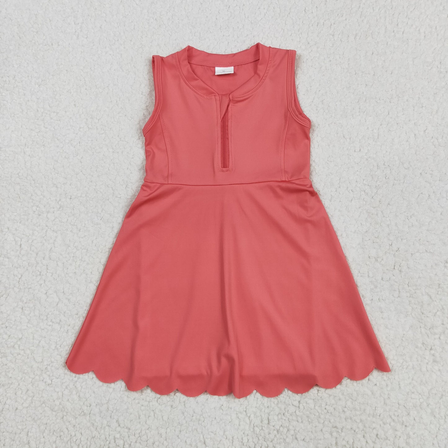 solid coral athletic skort dress