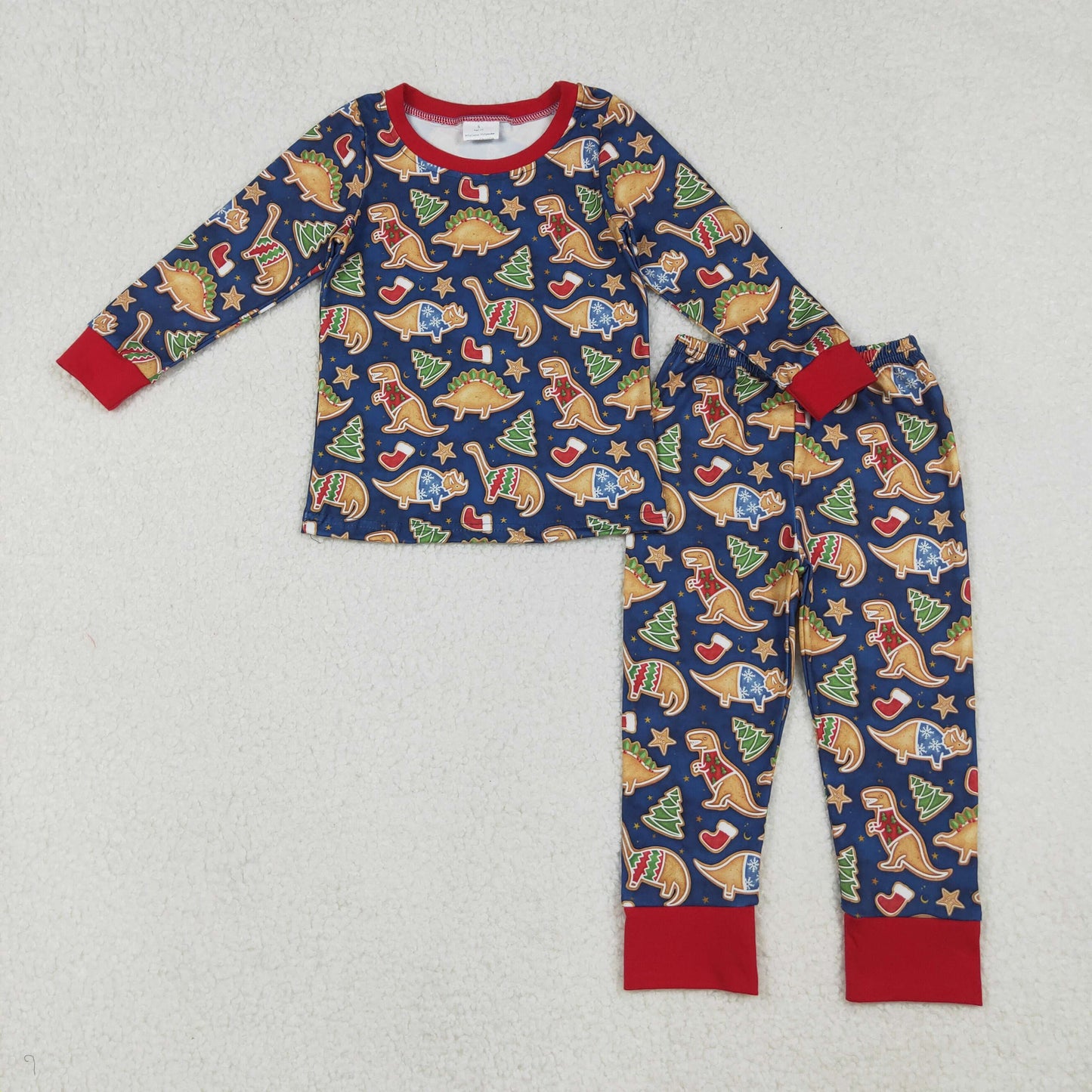 Christmas dinosaur girl lounge set pajama
