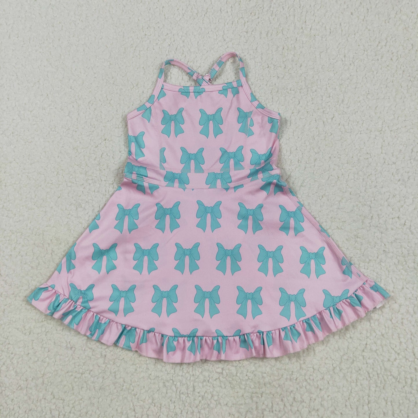 mint bow athletic dress