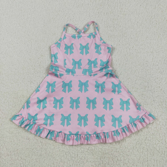 mint bow athletic dress