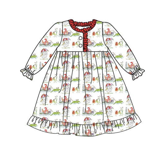 NO MOQ CLOSE 2025 22nd Aug santa crawfish girls nightgown