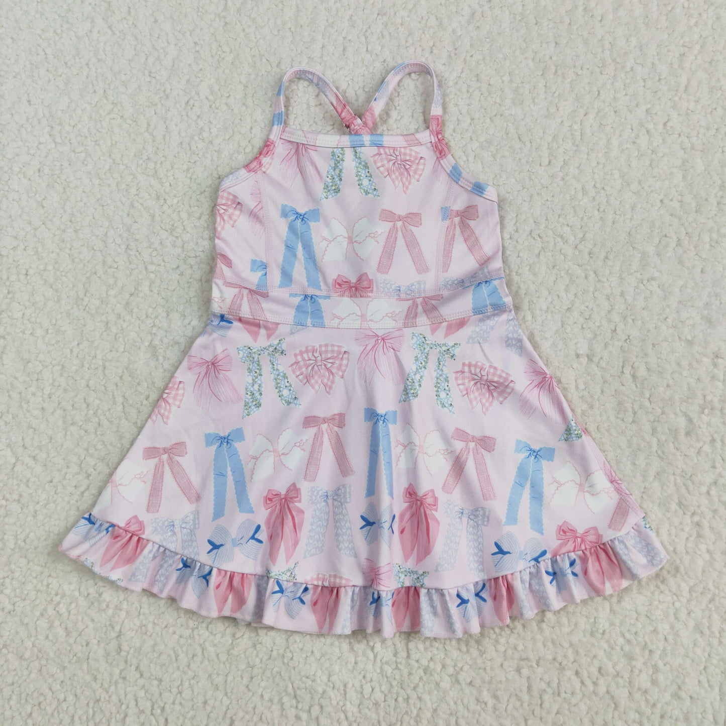 colorful bow athletic dress
