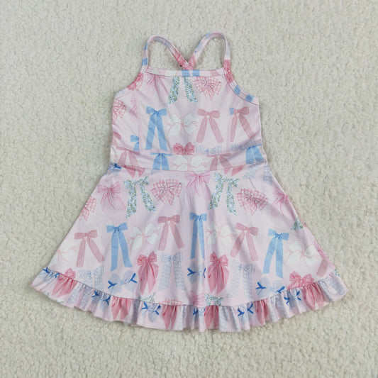 colorful bow athletic dress