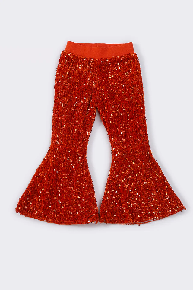 orange sequins belle pants