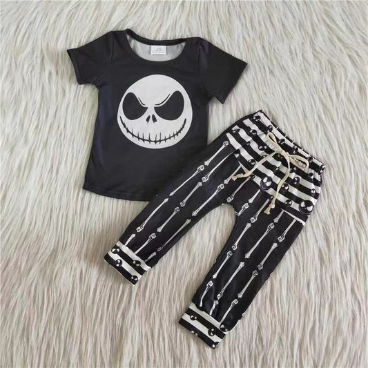 boy black jack pants outfit halloween clothing
