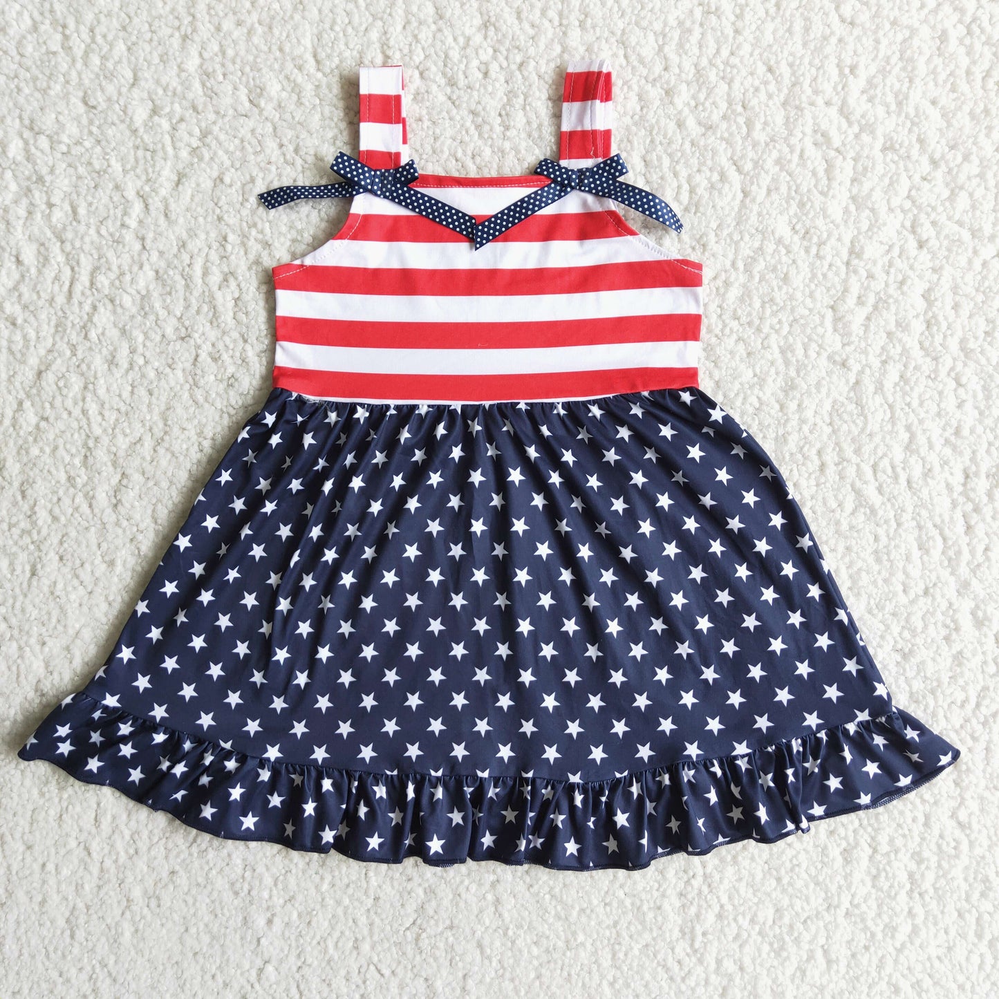 patriotic strap stripe stars dress