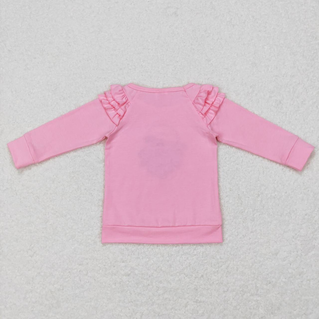 christmas pink santa claus embroidery pullover