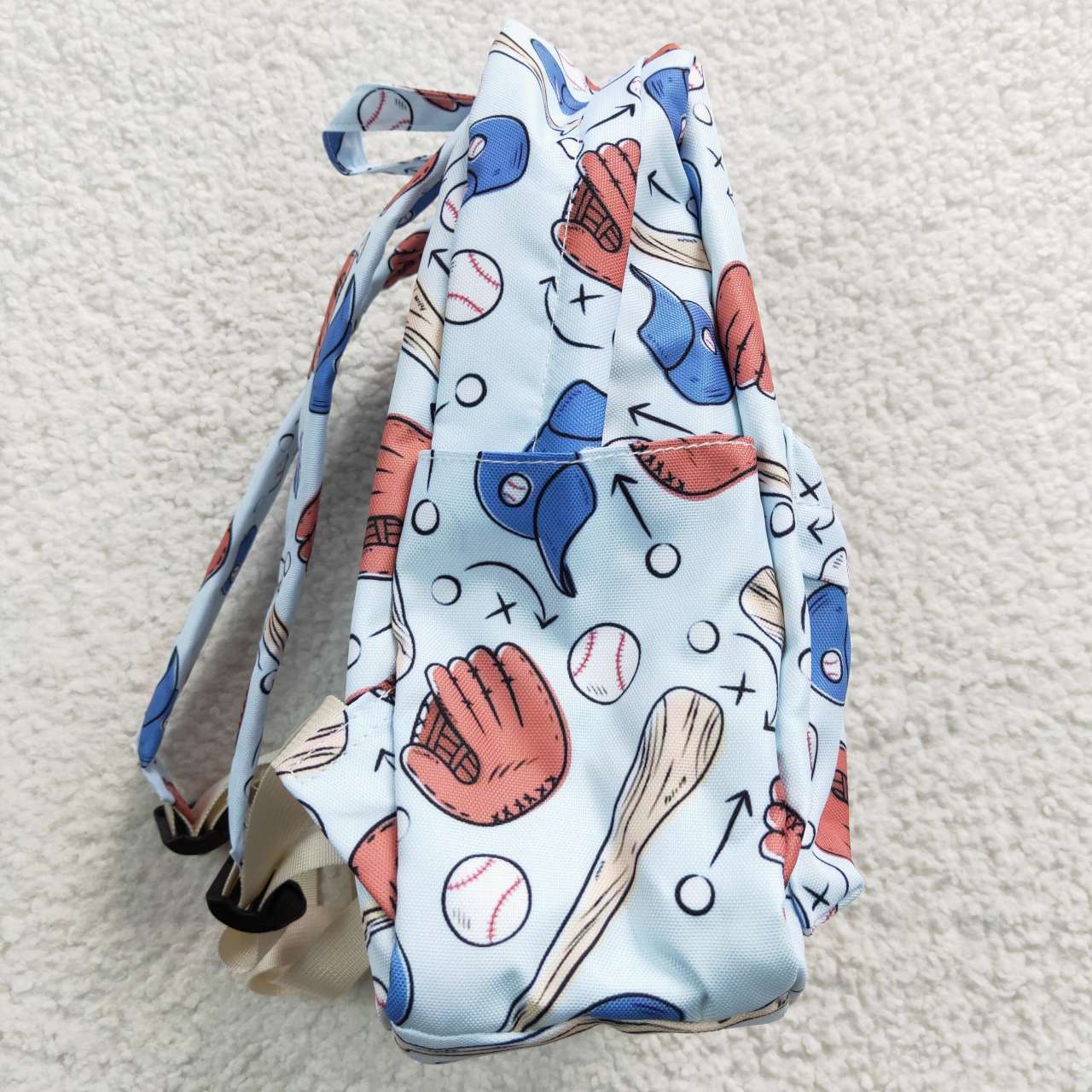 baseball print child bag backpack