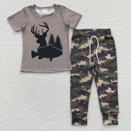 Hunting Camo Boys Joggers  Pants Outfit