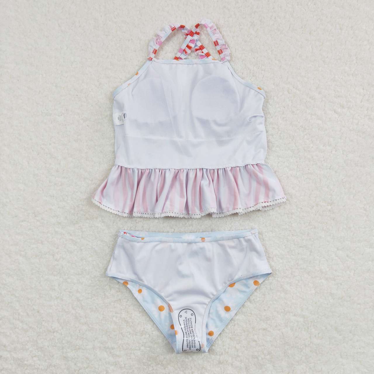 girls 2pieces floral swimsuit