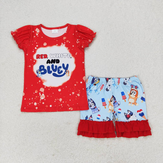 red white and blu*y girl patriotic outfit