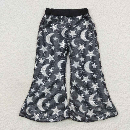 Moon and star black sequins belle pants