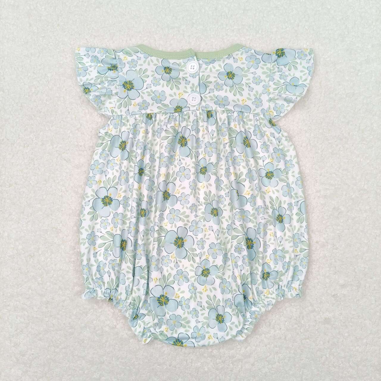 flower baby girl ruffle bubble