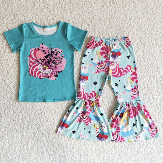 red cat bells set girl spring outfit