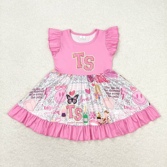 TS 1989 swftie twirl dress pink