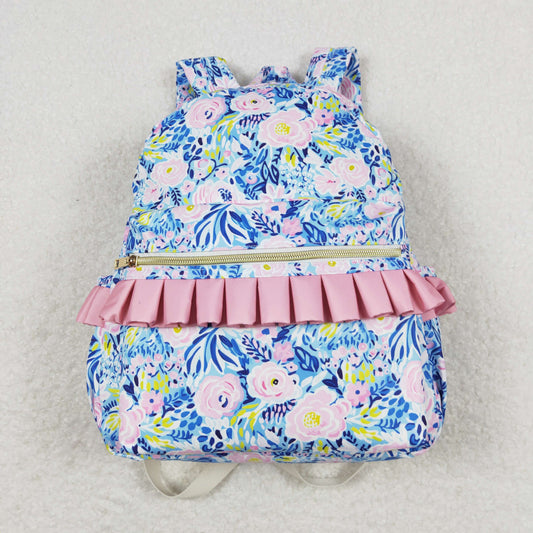 flower print bag children backpack