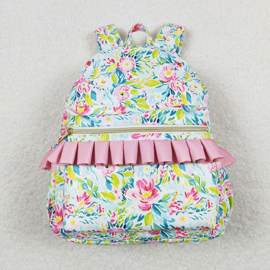 flower print bag children backpack