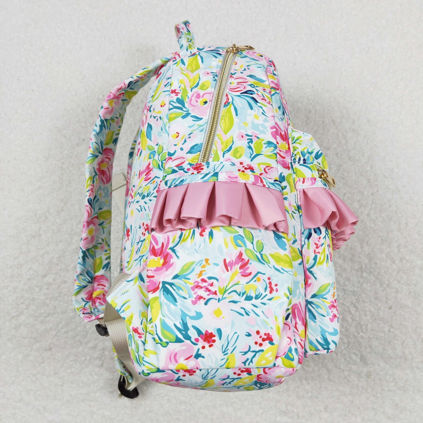 flower print bag children backpack