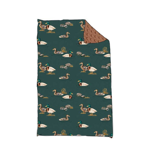 pre order duck print minky blanket