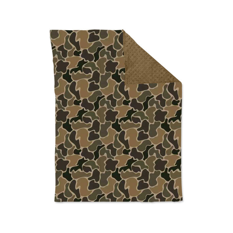 pre order camo baby blanket
