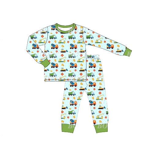 pre order  fall kids boy pajama set-constructions